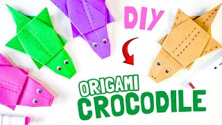 Easy Crocodile Origami Tutorial  How to Fold a Paper Crocodile Step by Step for Beginners [upl. by Tnelc]