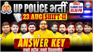 UP Police RE Exam Analysis  UPP Answer Key 2024  23 August 2nd Shift  UP Police Paper Solution [upl. by Ayanej]