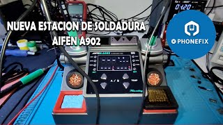 ENG SUB 💥NUEVA ESTACION DE SOLDADURA AIFEN A902 SORPRENDENTE✅ [upl. by Pirozzo]