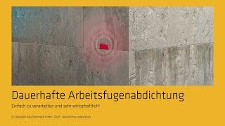 SikaSwell®  Dauerhafte Arbeitsfugenabdichtung [upl. by Ennaihs]