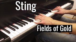 Sting  Fields Of Gold  Piano cover by Evgeny Alexeev [upl. by Oiziruam]