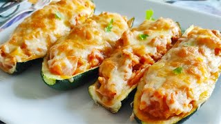 ¡ con 3 calabacines atún y queso tendrás la cena más increíble ¡ receta muy fácil y rápida ❤️ [upl. by Ayidan]