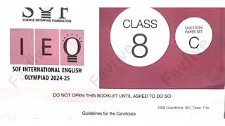 favfive SOF International English Olympiad Class 8 Set C  IEO 202425  ieo  englisholympiad [upl. by Dag]