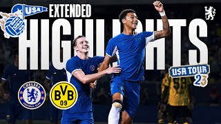 Chelsea 11 Borussia Dortmund  Extended Highlights  Chelsea FC USA Tour 2023 [upl. by Ramo]