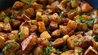 How to Make Lebanese Batata Harra Spicy Roasted Potatoes [upl. by Aia]