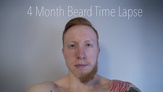 4 Month Beard Time Lapse 1 pic a day failed to go a year [upl. by Nancy]