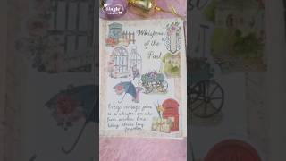 ASMR Journal Spread ✉️📬🖋️ Vintage Theme ✨ asmr Tingle scrapbooking calligraphy shorts [upl. by Lester986]