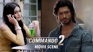 Vidyuts Smart Investigation  Commando 2  Movie Scene [upl. by Kevon]