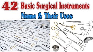 Surgical Instruments Name Pictures and Uses [upl. by Hesta849]