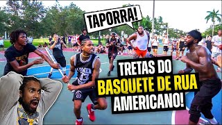 TRASH TALKERS DA GRINGA SAINDO NA MÃO NO MEIO DO RACHA 🔥🏀 Tretas dos Hoopers Americanos [upl. by Nohsal523]