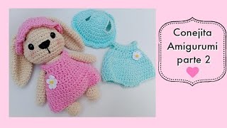 Conejita Amigurumi parte 2  te enseño a tejerla paso a paso  🐰 [upl. by Oluas]