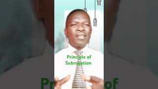 Insurance principle of Subrogation dholuo financialeducation [upl. by Rico]