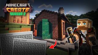 I built an ANDESITE FACTORY in Minecraft Create Mod [upl. by Eetak]