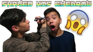 SHAVED EYEBROW PRANKS   Gone wrong  Flamingeos [upl. by Jeu]