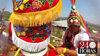 Espectacular video de los quotVoladores de Papantlaquot Vuelo completo HDGoPro [upl. by Erdeid]