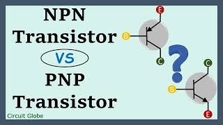 The Difference Between NPN And PNP Transistor [upl. by Rodina]