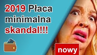 Płaca minimalna netto 2019 Stawka godzinowa jaka od kiedy [upl. by Nangem]