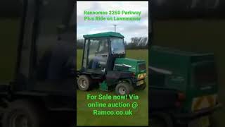 Ransomes 2250 Parkway Plus Ride on Lawnmower  NOW SOLD at RAMCO UK [upl. by Eleanor593]