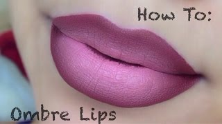 HOW TO  Ombre Lips Drugstore Products [upl. by Doris813]