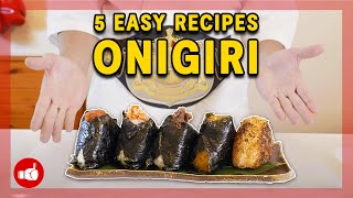 EASIEST Onigiri Recipes at Home  Japanese Rice Balls [upl. by Innavoij560]