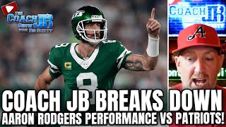 Coach JB Breaks Down Aaron Rodgers PERFORMANCE vs Patriots [upl. by Staal]