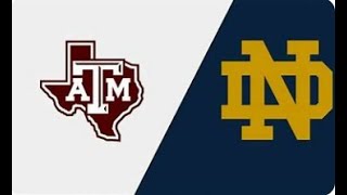 TEXAS AM VS NOTRE DAME REACTION [upl. by Nawotna]