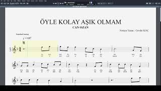 ÖYLE KOLAY AŞIK OLMAM  CAN OZAN NOTA [upl. by Evoy]