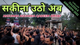 Sakina Utho Ab Watan ja rahi hun  Anjuman Asgharia Qadeem Amhat  Juloos E Arbaeen Chellum 2022 [upl. by Suirrad516]