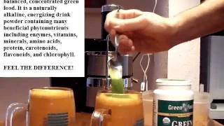 Taste Test Green Magma Barley Grass Powder with Veggie Juice [upl. by Leahcim868]