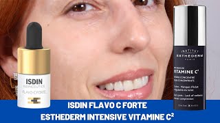 Flavo C Forte Isdin e Esthederm Intensive Vitamine C2  resenha comparativa de vitamina C [upl. by Htennek905]