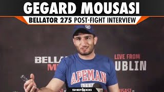 Gegard Mousasi  Bellator 275 Post Fight Interview [upl. by Alyaj124]