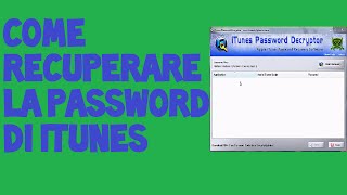 Come recuperare la password di iTunes [upl. by Medin]