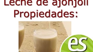 Leche de ajonjoli propiedades [upl. by Thielen]