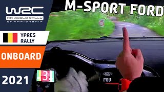 WRC Rally Onboard  MSport Ford  Renties Ypres Rally Belgium 2021  Greensmith  Fourmaux [upl. by Creigh]