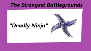 Deadly Ninja  Ability Test [upl. by Eaj]