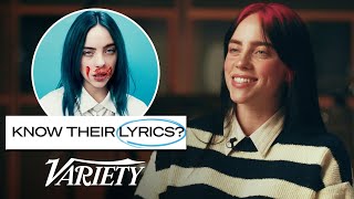 Does Billie Eilish Know Her Lyrics From Her Most Popular Songs [upl. by Sammer776]