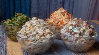 4 Salate in 20 Minuten fürs neue Jahr Günstige Rezepte Unglaublich lecker und einfach №213 [upl. by Alberto782]