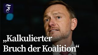 Lindner macht Scholz schwere Vorwürfe [upl. by Eniffit855]