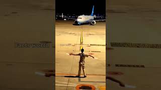 Worlds Most Unique job Aircraft Marshaller shorts viral facts factsworld shortvideo [upl. by Dewie]