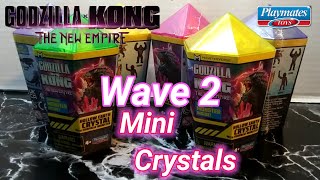 UnboxingReviewing Wave 2 Mini Crystals From Godzilla X Kong The New Empire [upl. by Ainnat]