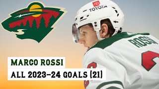 Marco Rossi 23 All 21 Goals of the 202324 NHL Season [upl. by Ignace]