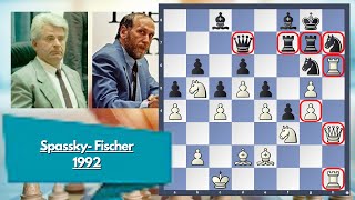 Spassky vs Fischer  Round 12  1992 [upl. by Yelrebmyk]