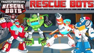 TRANSFORMERS RESCUE BOTS GAME HEATWAVE CHASE BLADES BOULDER SAVE GRIFFIN ROCK FROM MOORBOTS [upl. by Beal517]