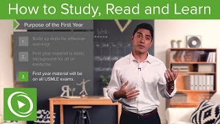 Medical School How to study read and learn – Medical School Survival Guide  Lecturio [upl. by Aiak]