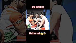 Arm wrestling wait for end 😱🤯 armwrestling shorts viralvideo youtube armwarviralshorts [upl. by Caterina413]