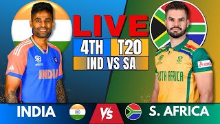 LIVE India vs South Africa 4th T20I  Live Match Score amp Commentary  IND vs SA live match today🏏 [upl. by Cavil724]