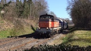 Quelques circulations ferroviaires dans le sud de la Bourgogne [upl. by Eittak]