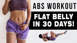 10 Mins ABS Workout To Get FLAT BELLY IN 30 DAYS  FREE WORKOUT PROGRAM [upl. by Sirama343]