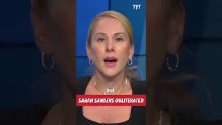 Sarah Sanders DESTROYED For Unbearable Speech [upl. by Rawley]