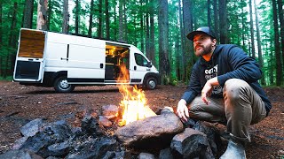 Vanlife Camping in the Pacific Northwest Forks Washington [upl. by Anina749]